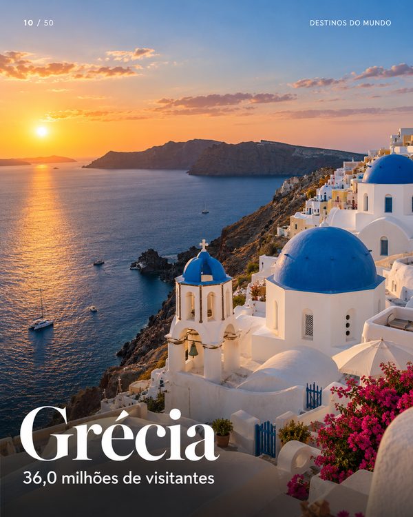 Grécia: Santorini, Mykonos e Atenas (imagem ilustrativa)
