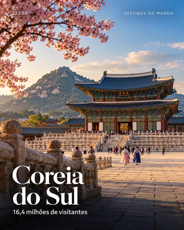 Coreia do Sul: Seul, Busan e Ilha de Jeju (imagem ilustrativa)