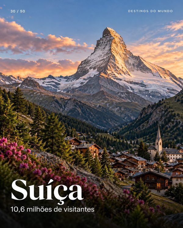 Suíça: Zurique, Lucerna e Zermatt (imagem ilustrativa)