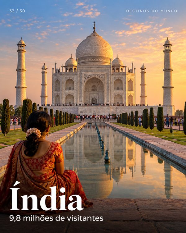 Índia: Delhi, Agra (Taj Mahal) e Rajastão (imagem ilustrativa)
