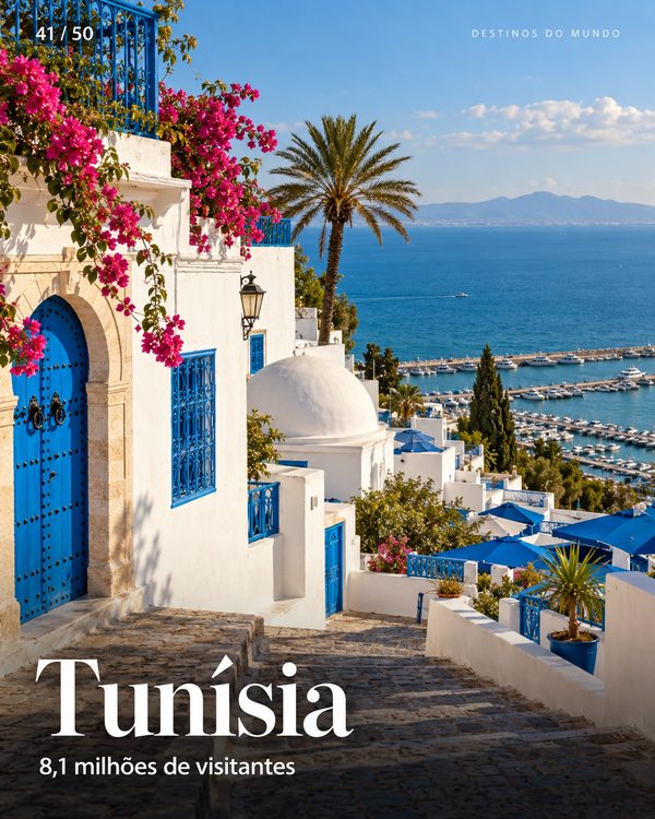 Tunísia: Túnis, Sidi Bou Said e Djerba (imagem ilustrativa)