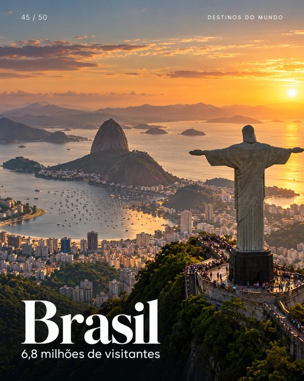 Brasil: Rio de Janeiro, Foz do Iguaçu e Jericoacoara (imagem ilustrativa)